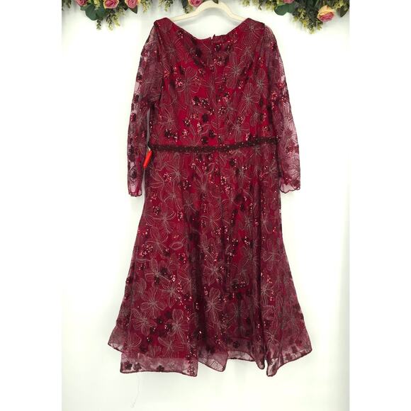 MAC DUGGAL 67541 Embellished Illusion Long Sleeve Dress Size 20W NWOT - Picture 2 of 12